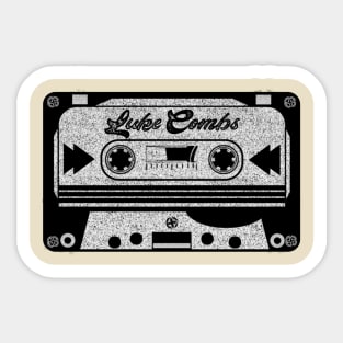 luke combs cassette Sticker